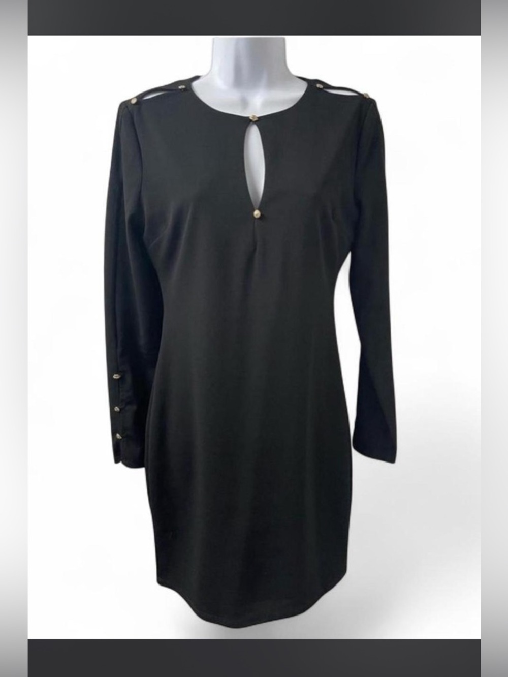 Guess by Marciano Black Long-Sleeve Dress